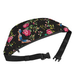 Butterfly And Flower Pattern Print Fanny Pack