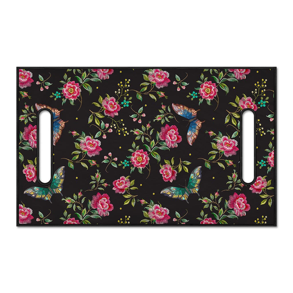 Butterfly And Flower Pattern Print Golf Cart Seat Cover