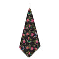 Butterfly And Flower Pattern Print Hand Towel
