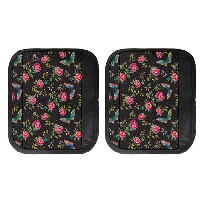 Butterfly And Flower Pattern Print Handle Covers