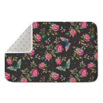 Butterfly And Flower Pattern Print Indoor Door Mat
