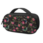 Butterfly And Flower Pattern Print Insulin Cooler Travel Case