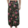 Butterfly And Flower Pattern Print Lantern Pants