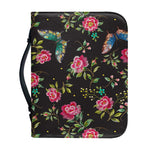 Butterfly And Flower Pattern Print Leather Bible Cover