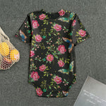 Butterfly And Flower Pattern Print Men's Bodysuit