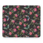 Butterfly And Flower Pattern Print Mouse Pad