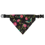 Butterfly And Flower Pattern Print Over The Collar Dog Bandana
