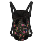 Butterfly And Flower Pattern Print Pet Carrier Backpack