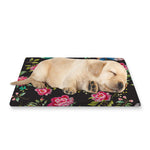 Butterfly And Flower Pattern Print Pet Cooling Mat Cover