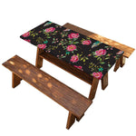 Butterfly And Flower Pattern Print Picnic Table Cover
