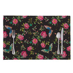 Butterfly And Flower Pattern Print Placemat