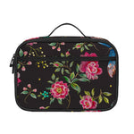Butterfly And Flower Pattern Print Portable Lunch Bag