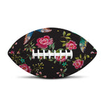 Butterfly And Flower Pattern Print Rugby Ball