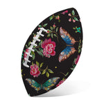 Butterfly And Flower Pattern Print Rugby Ball