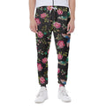 Butterfly And Flower Pattern Print Joggers