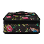 Butterfly And Flower Pattern Print Small Lunch Bag