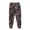 Butterfly And Flower Pattern Print Sweatpants