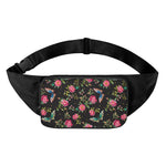 Butterfly And Flower Pattern Print Waist Bag