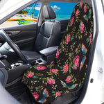 Butterfly And Flower Pattern Print Waterproof Car Seat Cover