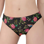 Butterfly And Flower Pattern Print Women's Panties