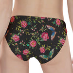 Butterfly And Flower Pattern Print Women's Panties