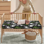 Cactus And Llama Pattern Print Baby Crib Sheet