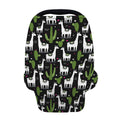 Cactus And Llama Pattern Print Baby Seat Cover