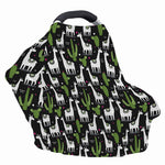 Cactus And Llama Pattern Print Baby Seat Cover