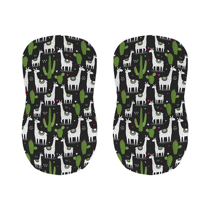 Cactus And Llama Pattern Print Bar Stool Covers