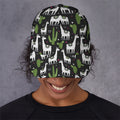 Cactus And Llama Pattern Print Baseball Cap
