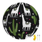Cactus And Llama Pattern Print Basketball