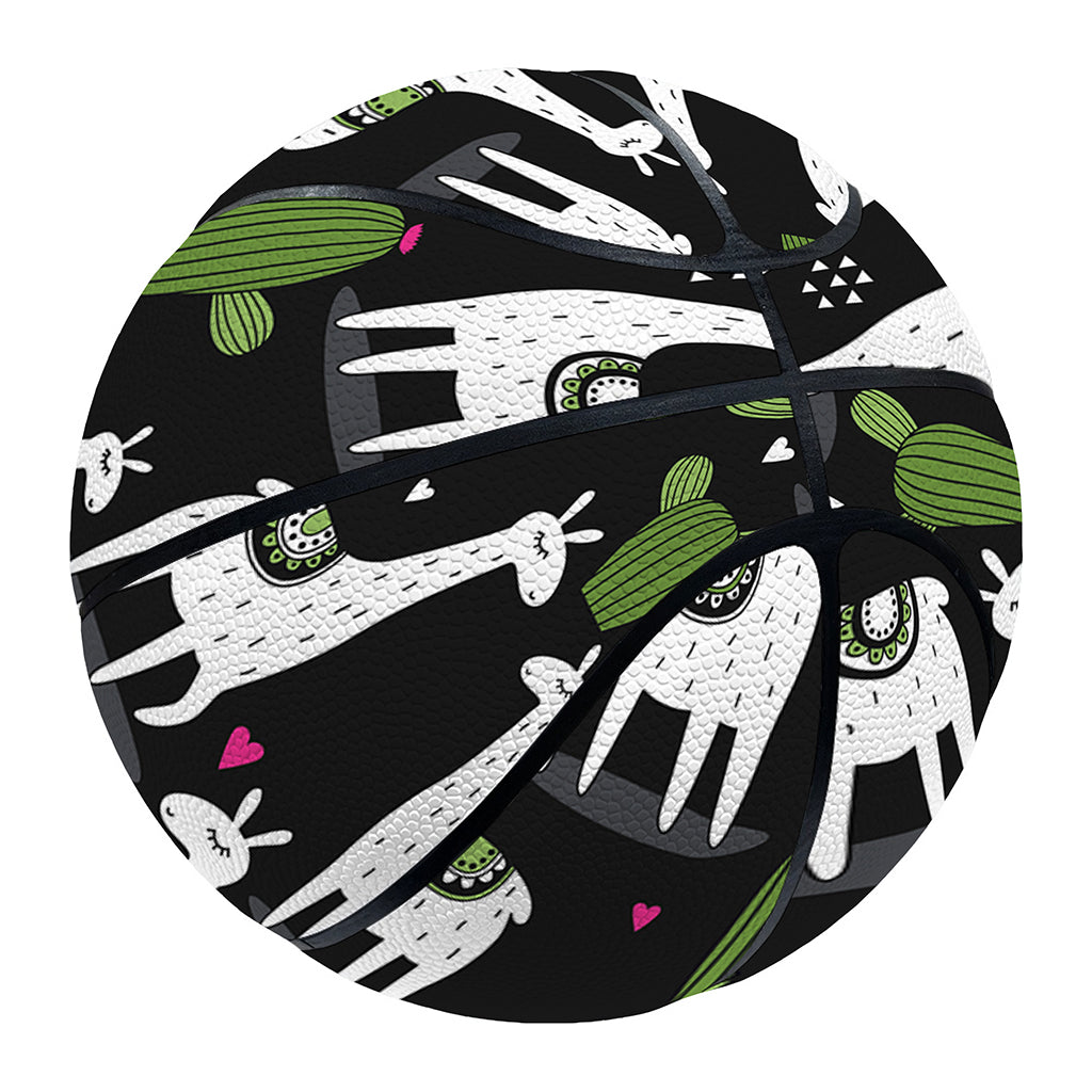 Cactus And Llama Pattern Print Basketball