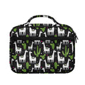 Cactus And Llama Pattern Print Briefcase Bible Bag