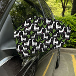 Cactus And Llama Pattern Print Car Side Mirror Covers