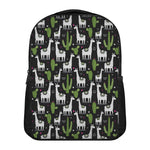 Cactus And Llama Pattern Print Casual Backpack