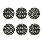 Cactus And Llama Pattern Print Coaster Set
