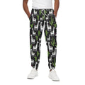 Cactus And Llama Pattern Print Cotton Sweatpants