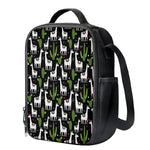 Cactus And Llama Pattern Print Crossbody Lunch Bag