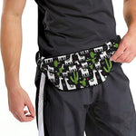 Cactus And Llama Pattern Print Fanny Pack