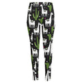 Cactus And Llama Pattern Print High-Waisted Pocket Leggings