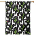 Cactus And Llama Pattern Print House Flag