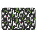 Cactus And Llama Pattern Print Indoor Door Mat