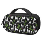 Cactus And Llama Pattern Print Insulin Cooler Travel Case