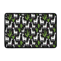 Cactus And Llama Pattern Print Kitchen Mat