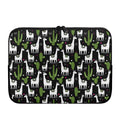 Cactus And Llama Pattern Print Laptop Sleeve