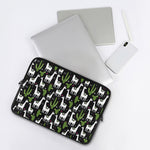 Cactus And Llama Pattern Print Laptop Sleeve