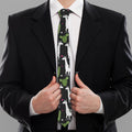 Cactus And Llama Pattern Print Necktie