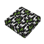 Cactus And Llama Pattern Print Outdoor Seat Cushion Cover