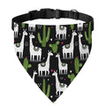 Cactus And Llama Pattern Print Over The Collar Dog Bandana