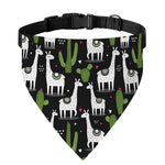 Cactus And Llama Pattern Print Over The Collar Dog Bandana
